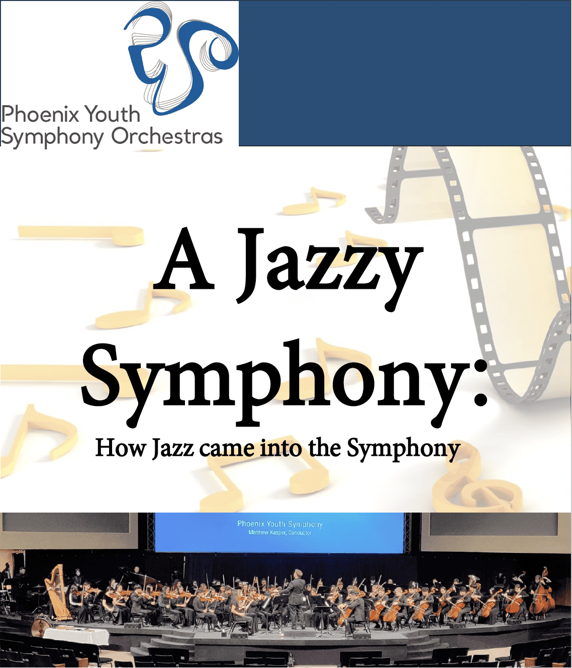 PYSO Music Memory 2024 Curriculum Cover - A Jazzy Symphony