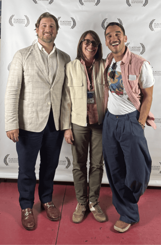 Adam Benavides, Filmmaker. Maria Simonetti, Rehearsal Director. Matthew Kasper, Artistic Director.