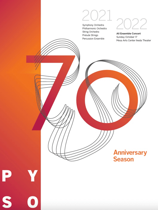 PYSO 70th Anniversary Season - Fall Concert Program