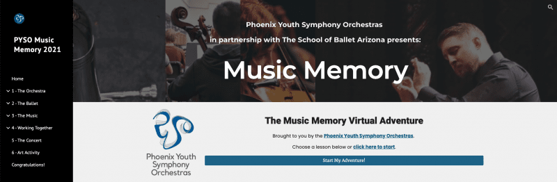 Music Memory 2021 Site Screen Shot